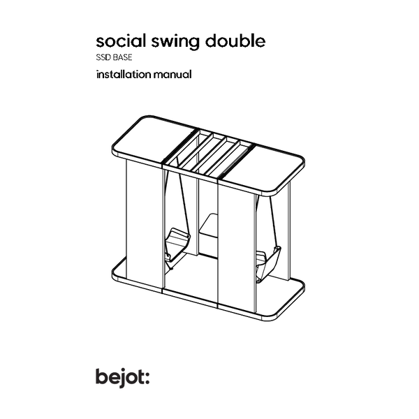 social swing double - installation manual